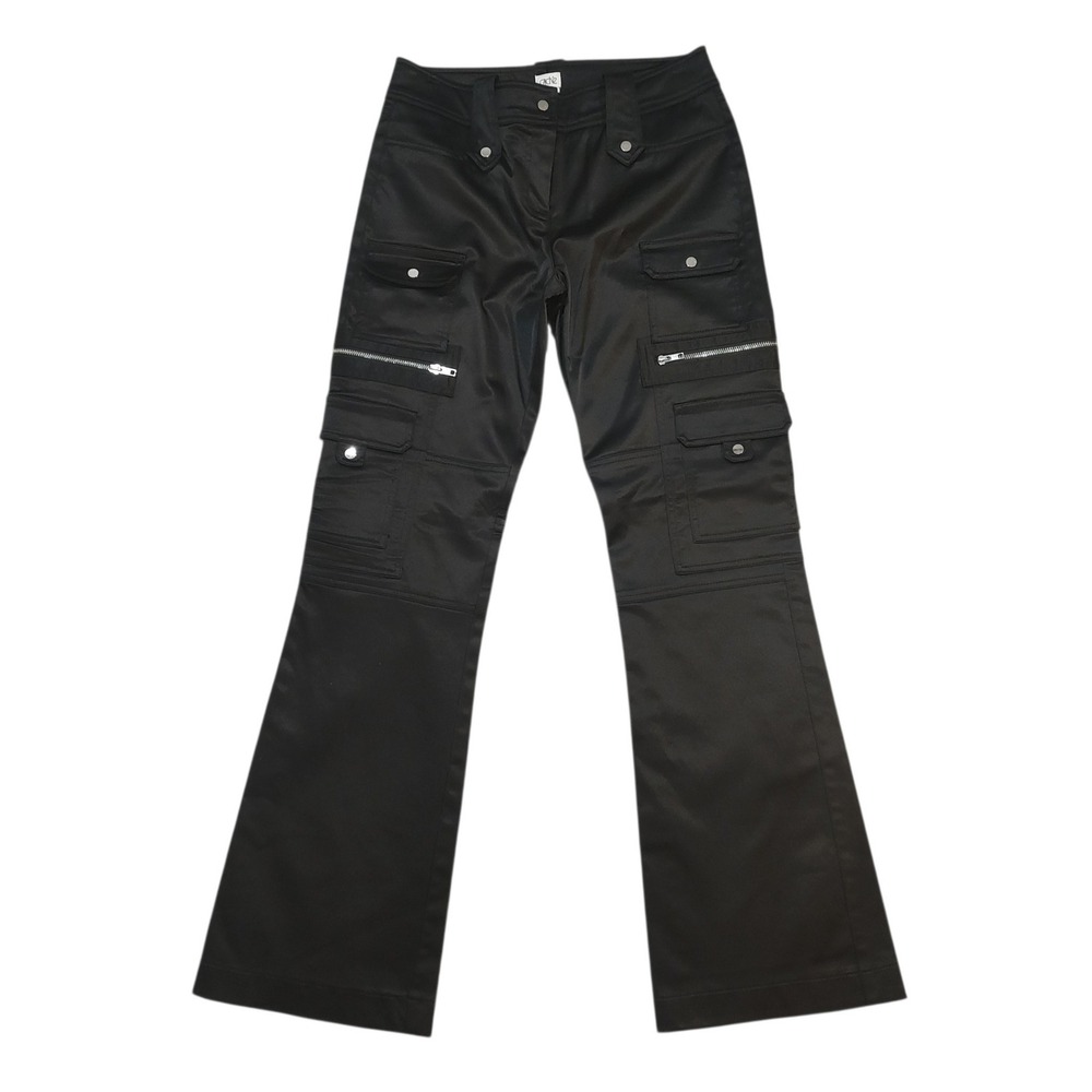 Cache Black Cargo Flare Trousers with Pocket Details